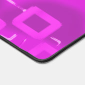 Magenta Geometric Squares Desk Mat Schreibtischunterlage (Ecke)
