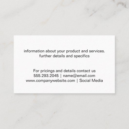 Magenta Geometric Visitenkarte (Rückseite)