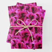 Magenta Geranium Blume, Geschenkpapier Set (Beispiel)