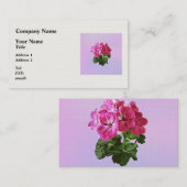 Magenta Geranium Visitenkarte (Vorne/Hinten)