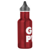 Magenta:Girl-Power Edelstahlflasche (Links)