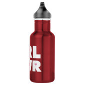 Magenta:Girl-Power Edelstahlflasche (Rechts)