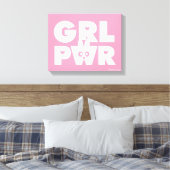 Magenta:Girl-Power Leinwanddruck (Insitu (Schlafzimmer))