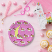 Magenta Girl's Baby Shower Pappteller (Party)