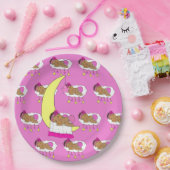 Magenta Girl's Baby Shower Pappteller (Party)