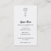 *~* Magenta Glitzern Lotus Reiki Heilenergie Visitenkarte (Rückseite)