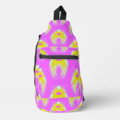 Magenta Glow Sling Backpack Crossbody Bag (Vorderseite)