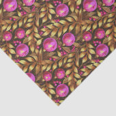 Magenta Gold Christmas Pattern#29 ID1009 Seidenpapier (Detail)