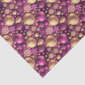 Magenta Gold Christmas Pattern#31 ID1009 Seidenpapier (Detail)