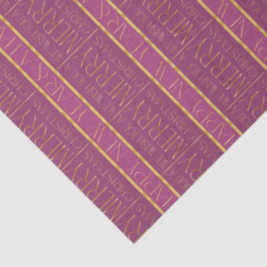 Magenta Gold Christmas Pattern#35b ID1009 Seidenpapier (Detail)