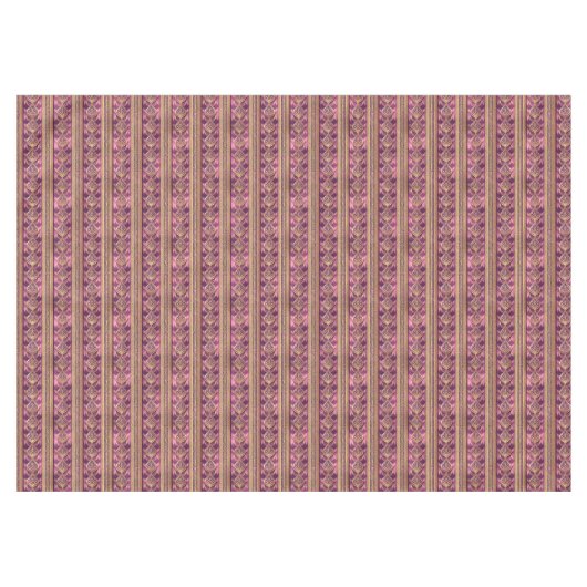 Magenta Gold Streifen Muster#27 ID1009 Tischdecke (Vorderseite (Horizontal))