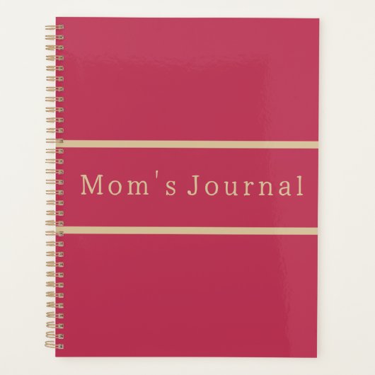 Magenta Gold Typografie der Mama Planer (Vorderseite)