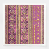 Magenta Gold Weihnachten La La Pattern#27 ID1009 Serviette (Vorderseite)