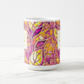 Magenta Gold Weihnachten Merry Pattern#21 ID1009 Kaffeetasse (Mittel)