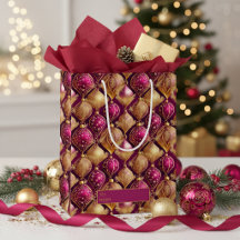 Magenta Gold Weihnachtsmuster#12 ID1009