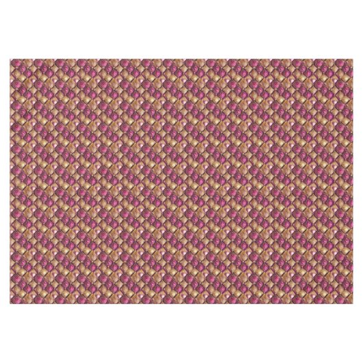 Magenta Gold Weihnachtsmuster#12 ID1009 Tischdecke (Vorderseite (Horizontal))