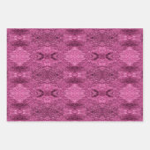 Magenta Gold Weihnachtsmuster #2#21#32 ID1009 Geschenkpapier Set (Vorderseite 2)