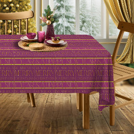 Magenta Gold Weihnachtsmuster#35b ID1009 Tischdecke