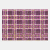 Magenta Gold Weihnachtsmuster #7#25#32 ID1009 Geschenkpapier Set (Vorderseite)