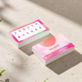 Magenta Gradient Smart Card for Nail Techs Salons Visitenkarte