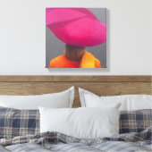 Magenta Hat Saffron Jacket 2014 Leinwanddruck (Insitu (Schlafzimmer))