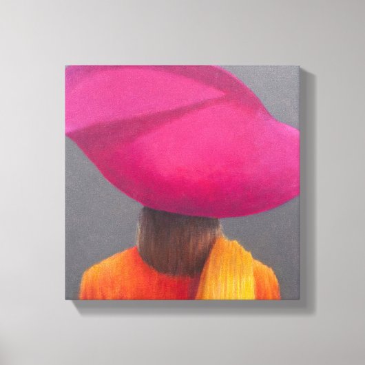 Magenta Hat Saffron Jacket 2014 Leinwanddruck (Vorderseite)