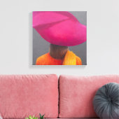 Magenta Hat Saffron Jacket 2014 Leinwanddruck (Insitu (Wohnzimmer))