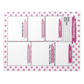 Magenta Healthcare Student Notizblock (Vorderseite)