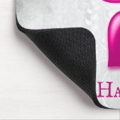 Magenta Hearts Personalisiert Mouse Pad Mousepad (Ecke)