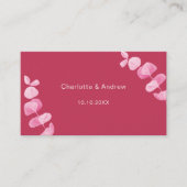 Magenta Hochzeitsreaktion Website QR Code UAWG Begleitkarte (Vorderseite)