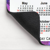 Magenta Holiday Art Calendar von Janz Mousepad (Ecke)