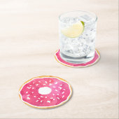 Magenta Hot Pink Donut Untersetzer (Vor Ort)