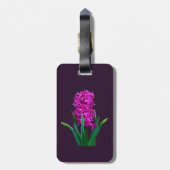 Magenta Hyacinth Gepäckanhänger (Rückseite vertikal)