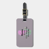 Magenta Hyacinth Gepäckanhänger (Vorderseite vertikal)