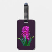 Magenta Hyacinth Gepäckanhänger (Rückseite vertikal)