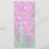 Magenta Hyacinth Menükarte (Rückseite)