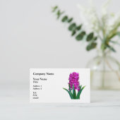 Magenta Hyacinth Visitenkarte (Stehend Vorderseite)