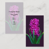 Magenta Hyacinth Visitenkarte (Vorne/Hinten)