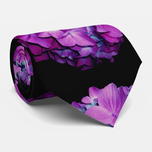 Magenta hydrangea krawatte (Gerollt)