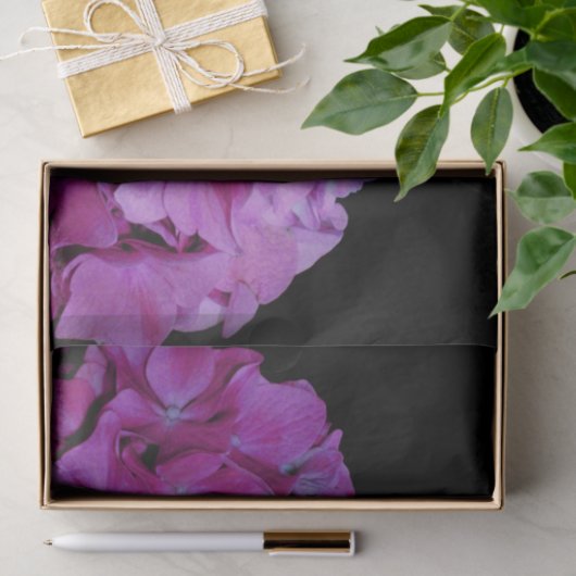 Magenta Hydrangeas Seidenpapier (Geschenk)