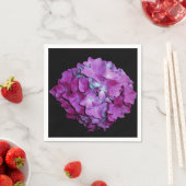 Magenta Hydrangeas Serviette (Beispiel)