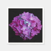 Magenta Hydrangeas Serviette (Vorderseite)