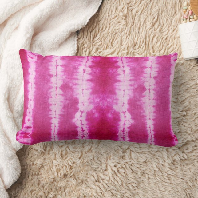 Magenta Ikat Tribal Muster Lendenkissen (Decke)