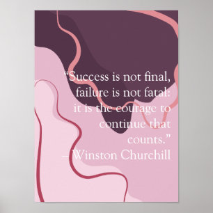magenta inspirierender abstrakter Hintergrund Poster