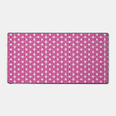 Magenta Japanese Pattern Desk Mat Schreibtischunterlage (Vorderseite)