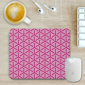 Magenta Japanese Pattern Mouse Pad Mousepad