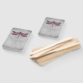 Magenta Jeweled Dragonfly Gastgeschenk Hochzeit Fächer (Non-assembled)