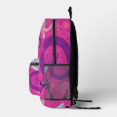 Magenta Joy Bedruckter Rucksack (Rechts)