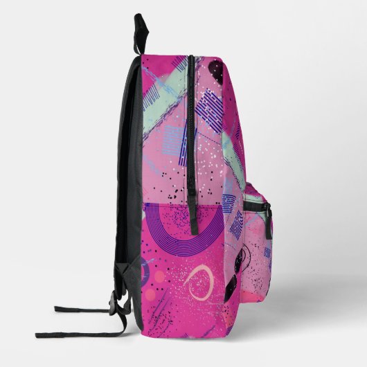 Magenta Joy Bedruckter Rucksack (Links)