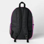 Magenta Joy Bedruckter Rucksack (Rückseite)